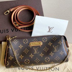 Last made & Made in France Monogram Eva clutch shoulder bag